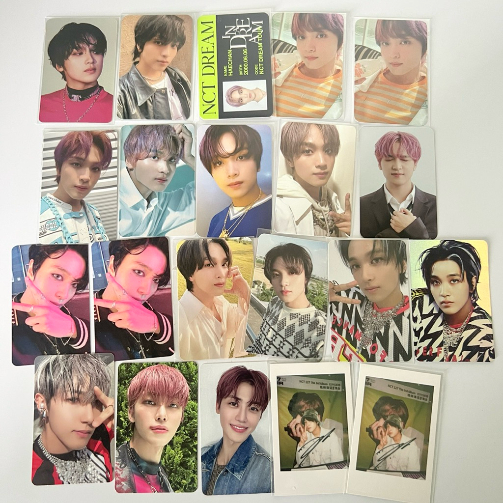 Nct dream photocard haechan jisung jaemin mark renjun chenle jeno