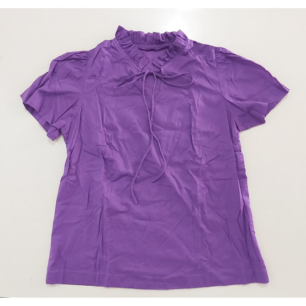 UNGU PRELOVED DARK PURPLE TOP ผู้หญิง BLOUSE