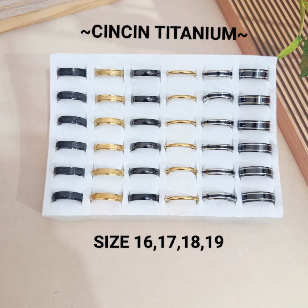 36 ชิ้น TITANIUM MIX MODEL RINGS - ANTI-RUSTITANING RINGS - UNISEX TITANIN RINGS - TITANIN RINGS สํา