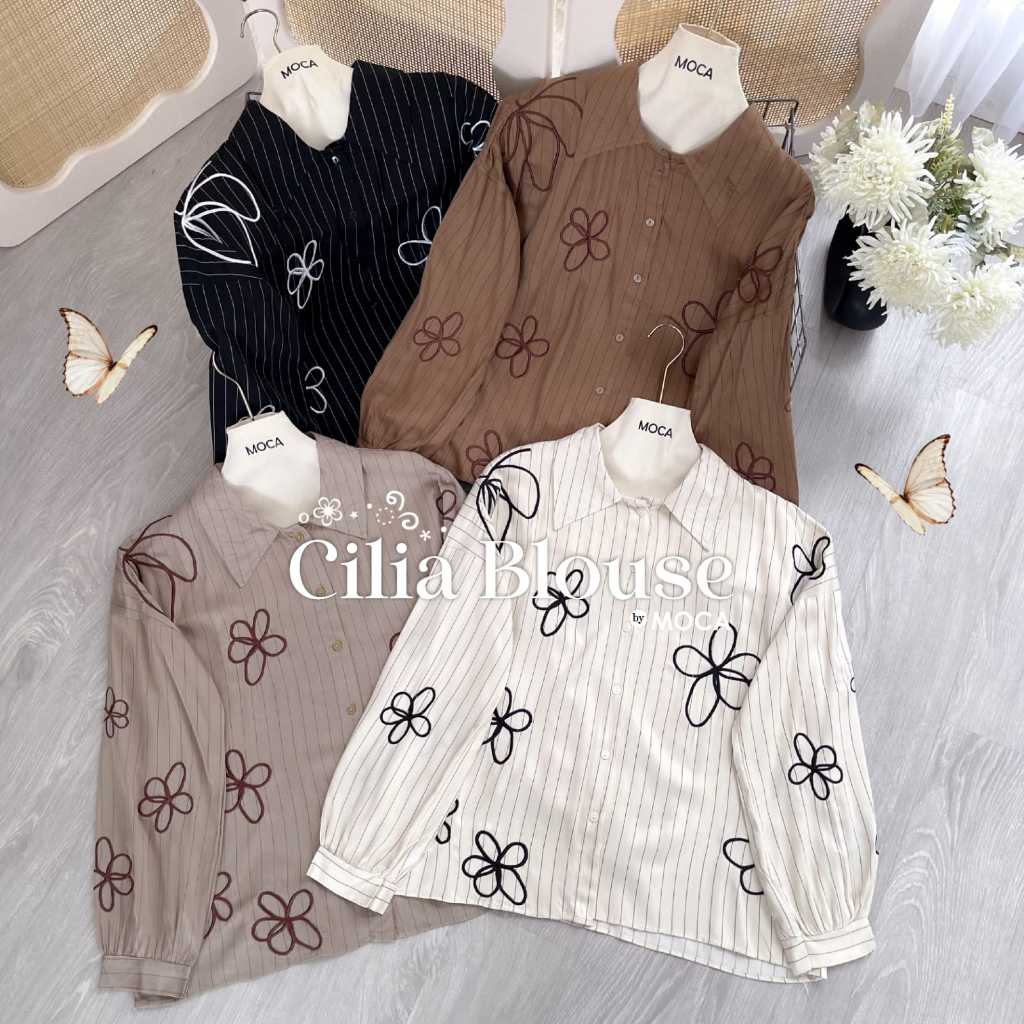 CILIA BLOUSE COTTON RAYON PREMIUM COOL AND SMOOTH BY MOCA