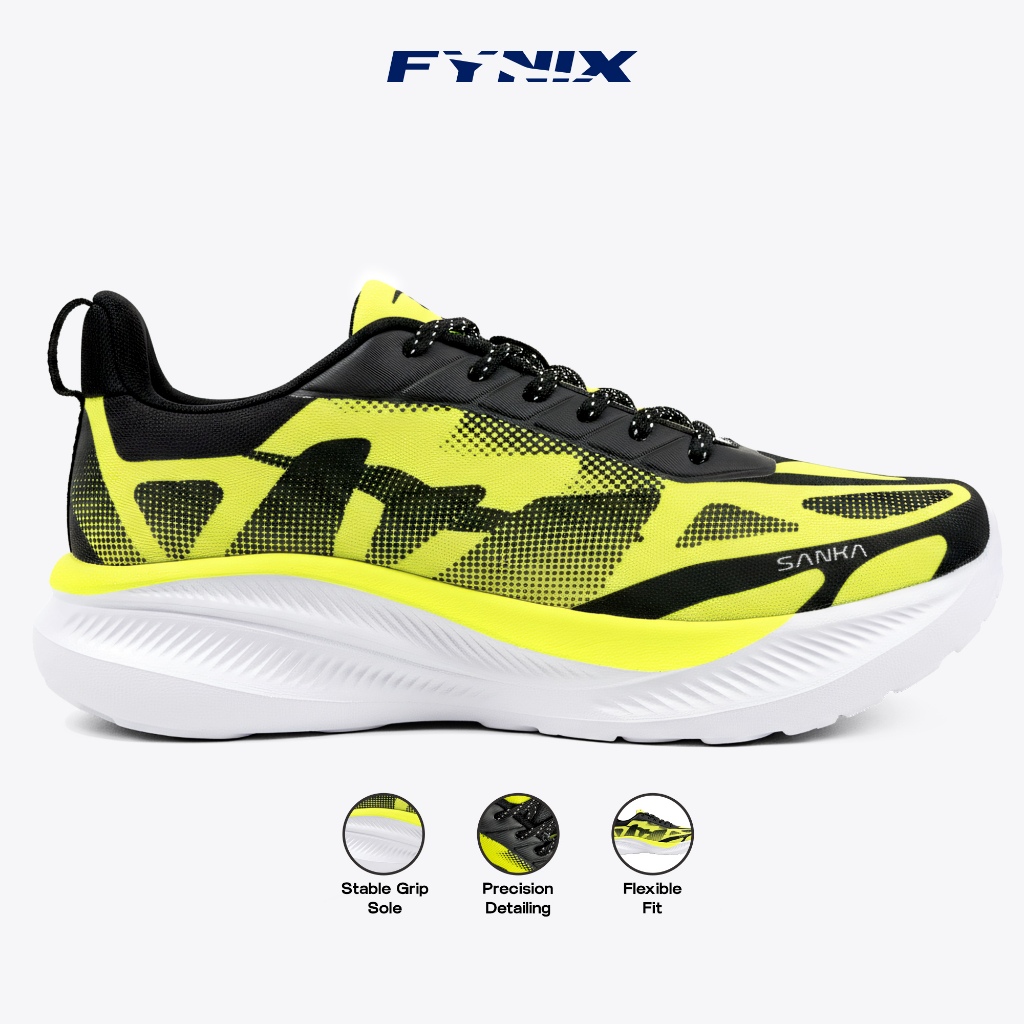 FYNIX รองเท้าวิ่งผู้ชาย Sanka Series สีเขียวนีออน ไซส์ 39-43