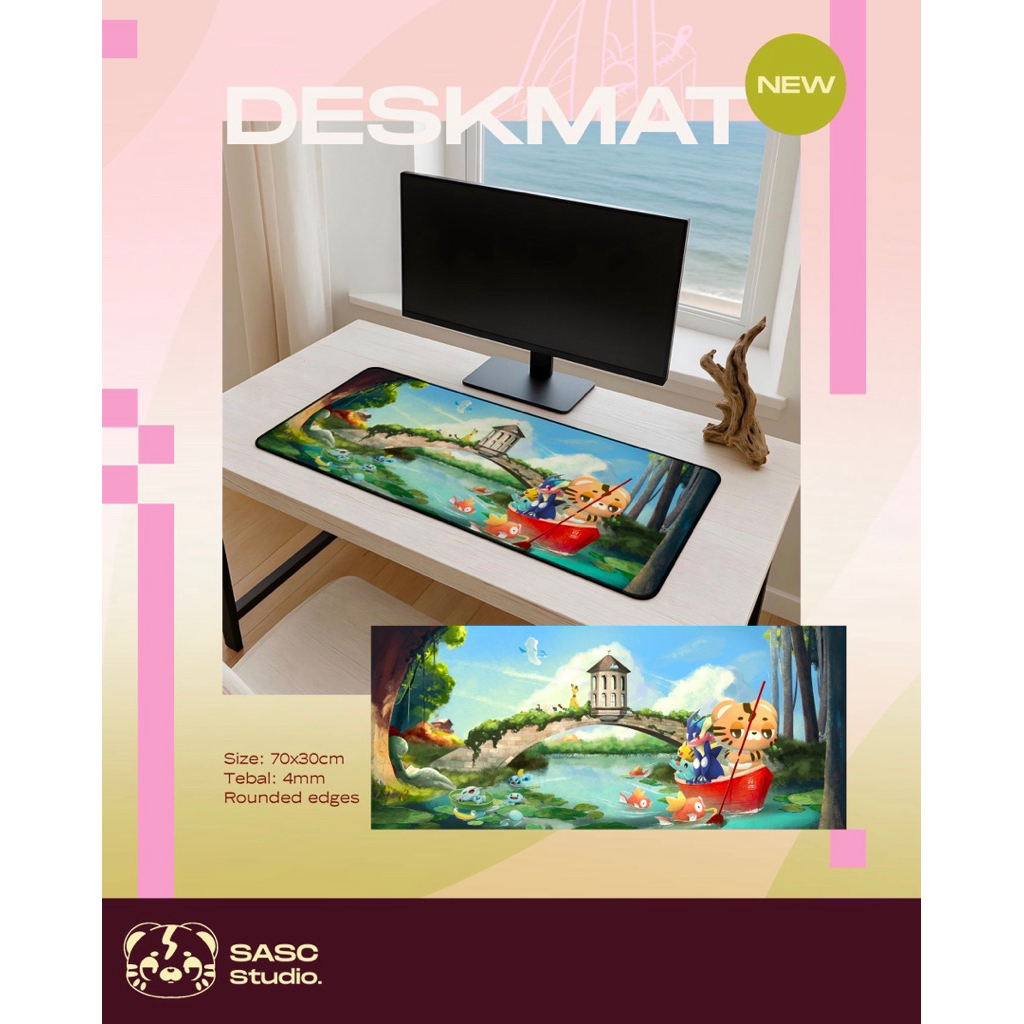 DESKMAT 70x30 หนา 4 มม. สําหรับเครื่องเล่นเล่นเกม FPS