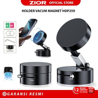 ZIOR HDP259 Holder Vacum Magnet Holder Hp Magnetic Phone Holder Vacuum Suction Universal Vakum Manual MagSafe & Android | Holder HP Magnetik & Daya Perekat Vakum untuk Meja Mobil Kaca mobil