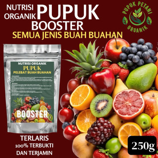 Pupuk Pelebat Buah Buahan Kemasan 250gram Booster Perangsang Semua Jenis Tanaman Terlaris