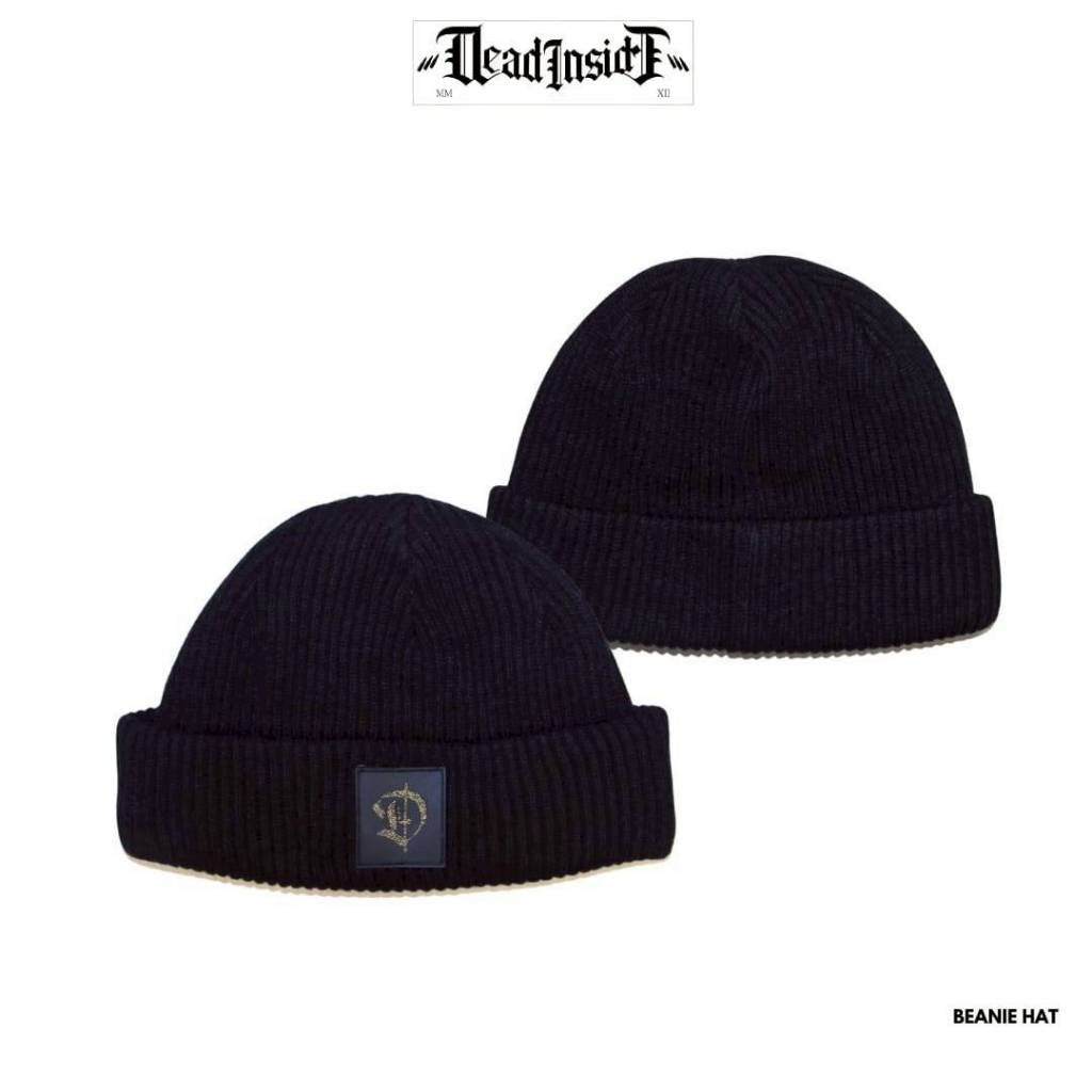 BEANNIE DEADINSIDE GOLD สีดํา