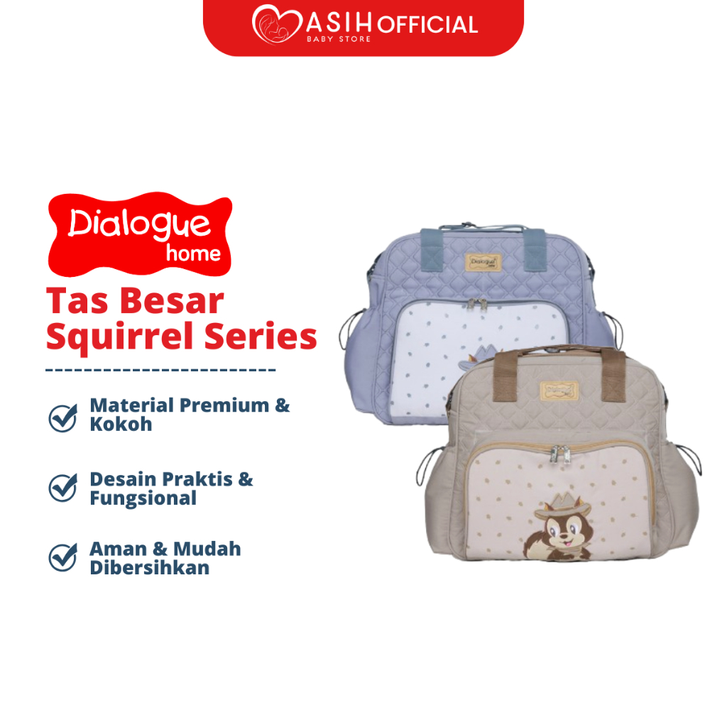 DIALOGUE BABY Large BABY Gear Bag 2IN1 Squirrel Series DGT7339