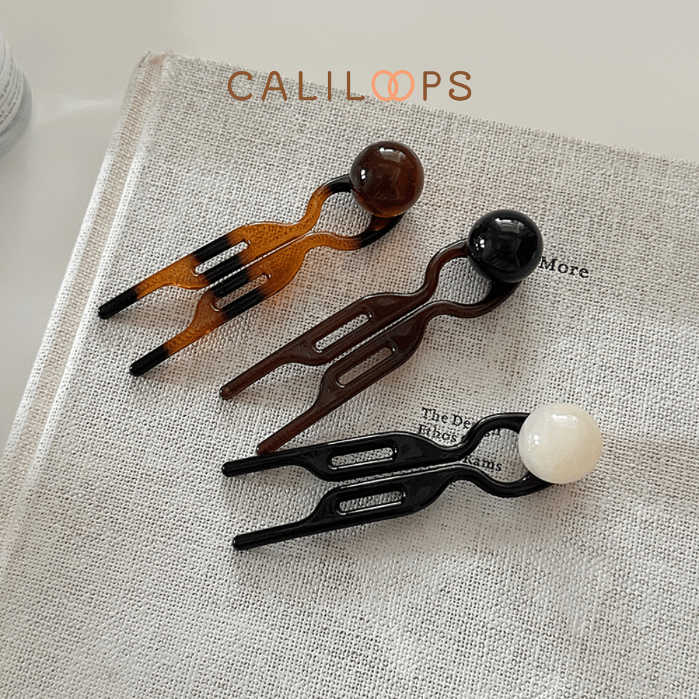 Caliloops กิ๊บติดผมมัลติฟังก์ชั่น U หวีอุปกรณ์เสริม Hairpin สไตล์ฝรั่งเศส U รูปร่างผม Pin ผู้หญิงเกา