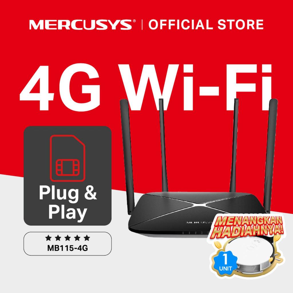 Mercusys MB115-4G 300 Mbps Wireless N 4G LTE Router | โหมดเราเตอร์ Wi-Fi
