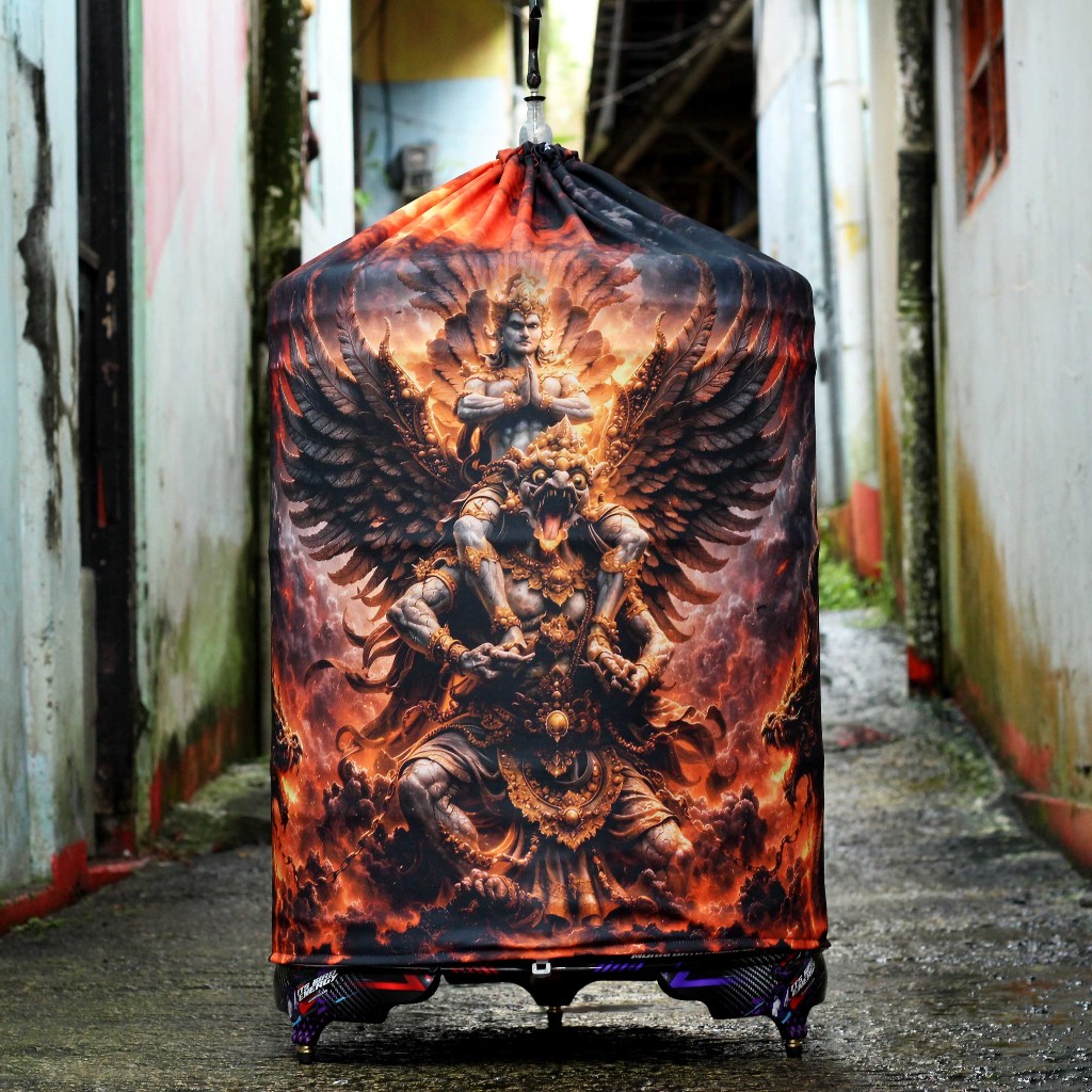 MURAI BATU CAGE COVER DM 58 พิมพ์เต็มรูปแบบ DOUBLE LAYER GARUDA WISNU KENCANA MOTIF