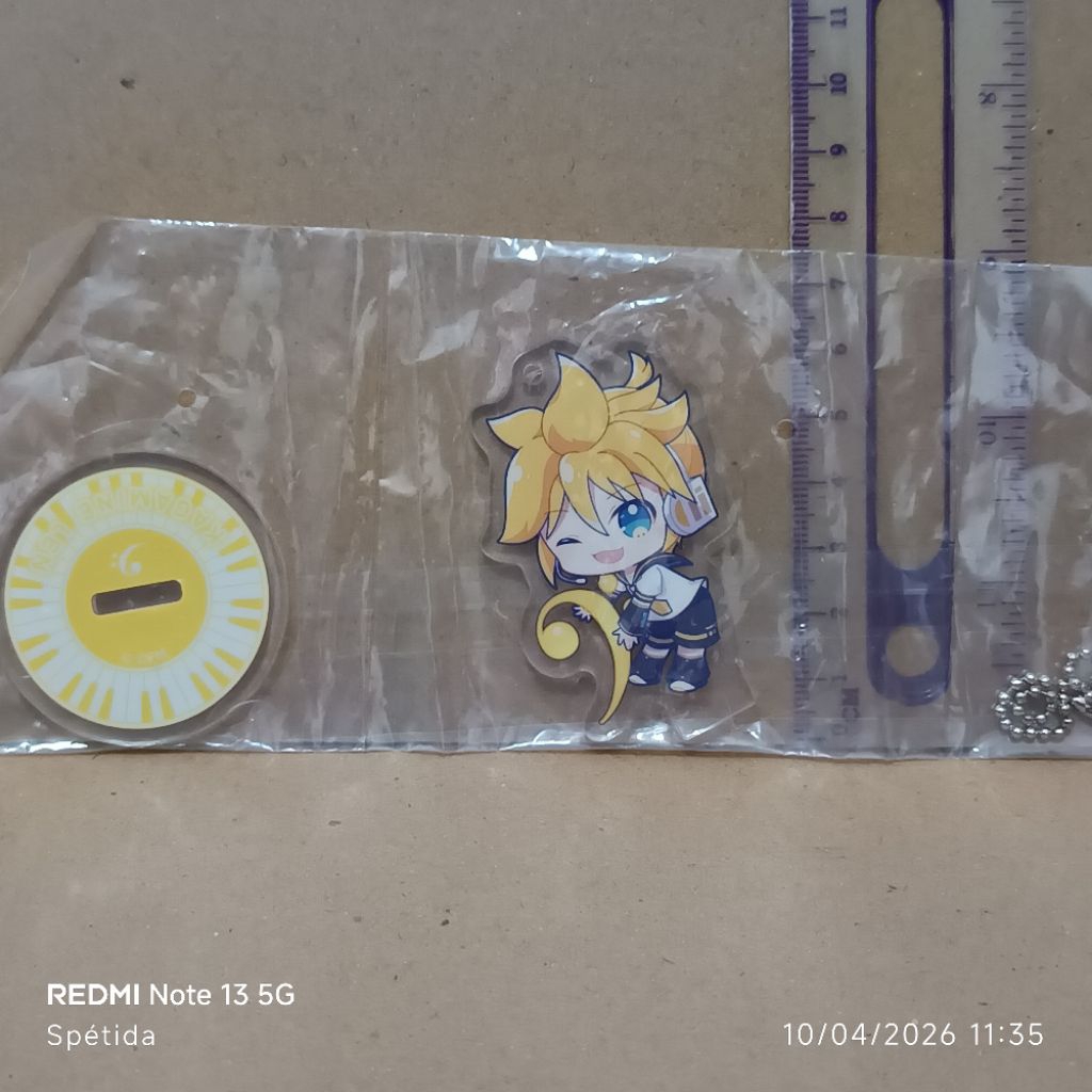 พวงกุญแจ Kagamine Len Plate Noodle Stopper "หวย Feryu Hatsune Miku Noodle Stopper Figure" F Prize