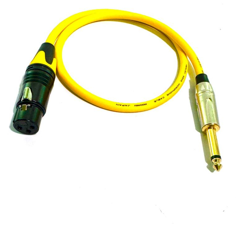 MOGAMI 2549 ORIGINAL JAPAN MIC AUDIO CABLE CANON XLR หญิงถึง JACK IKAI MONO TS 6.5 มม. - สายไมค์ MOG