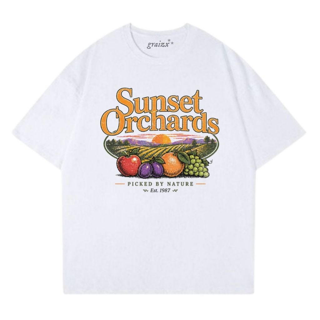 Graizx - เสื้อยืด Sunset Orchards