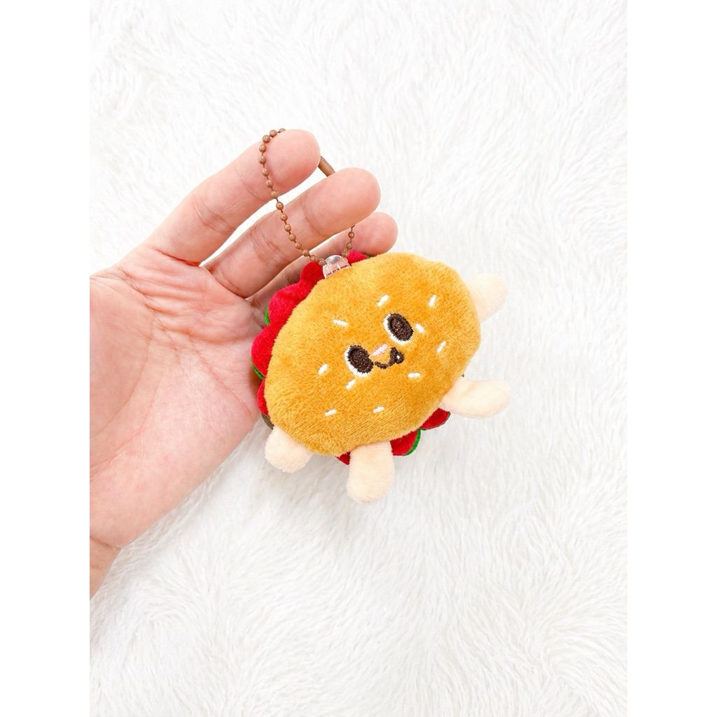 BURGER DOLL BAG CHARM