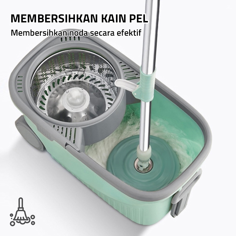 NARU ไม้ถูพื้นแบบวงแหวนอัตโนมัติ 2092 - ไม้ถูพื้นแบบ Ultra Mop Aclima Spin Mop