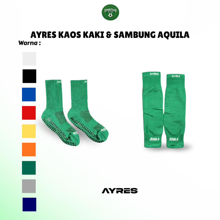 ถุงเท้าข้อสั้น Aquila 1 ชุดและแพ็คเกจเชื่อมต่อ Aquila ถุงเท้าข้อต่อ Ayres Aquila ดั้งเดิม