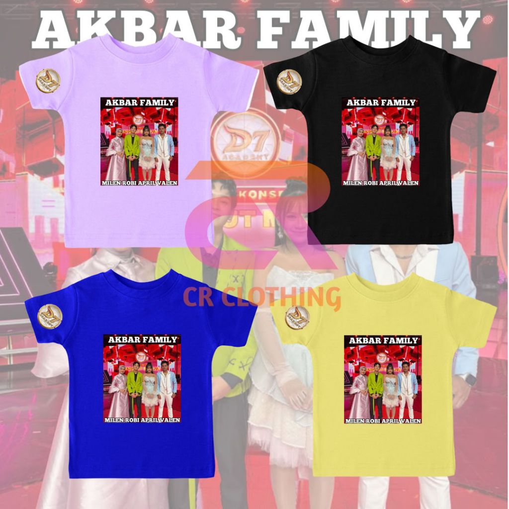 Mila Valen April เสื้อยืดเด็ก Dangdut Academia DA7 Unisex ชายหญิง
