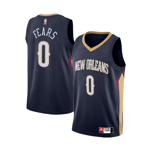FEARS 0 NEW ORLEANS NAVY BASKETBALL JERSEY