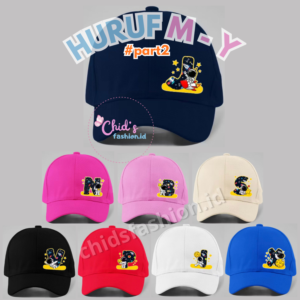 AZ Astronaut Initial Hat/ สําหรับอายุ 3-8 ปี/ MOST COMPLETE หมวกเบสบอลรุ่น