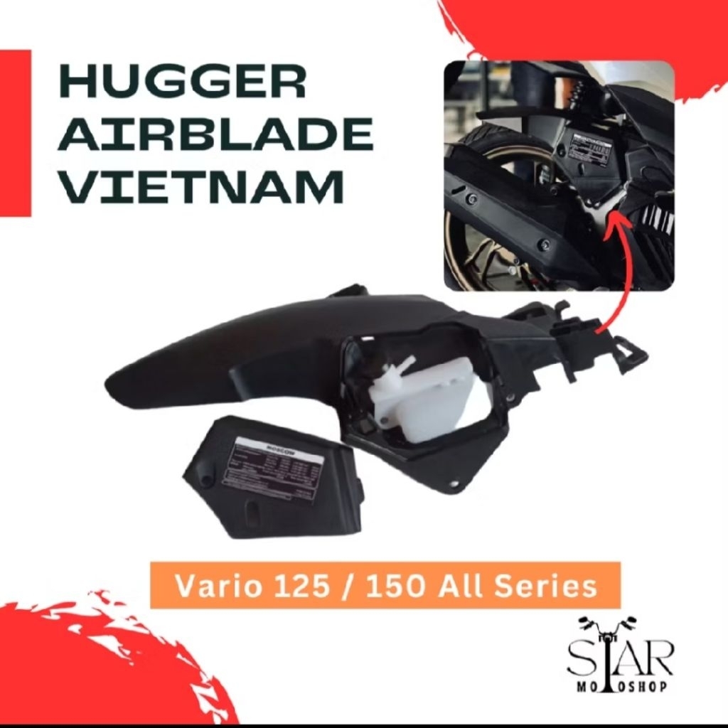1 ชุด Hugger Airblade Vario 125 Old Vario 125-150 2013-2020 K59 K59