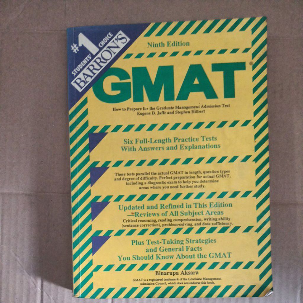 นักเรียนของ BARRONS 1 Choice GMAT Ninth Edition