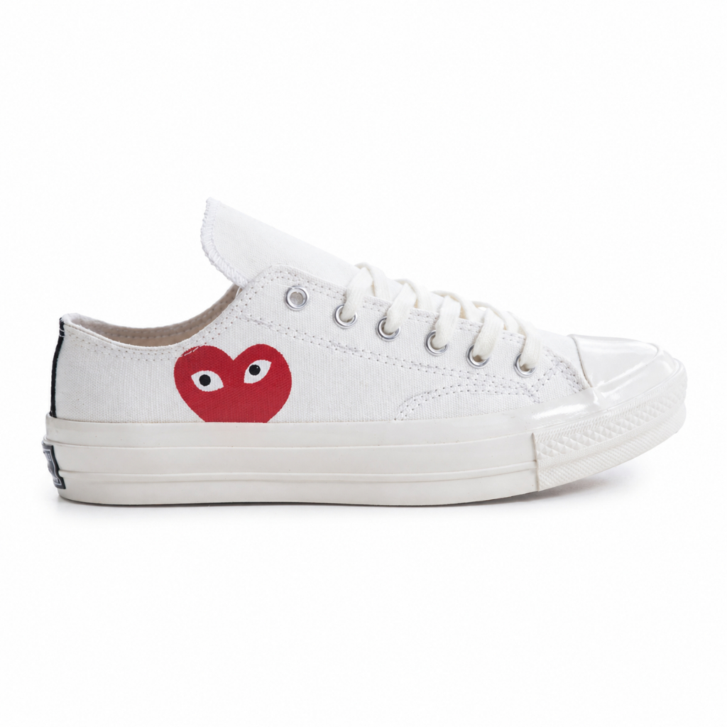 Converse Cdg Off White Low รองเท้าผู้ชายและผู้หญิง