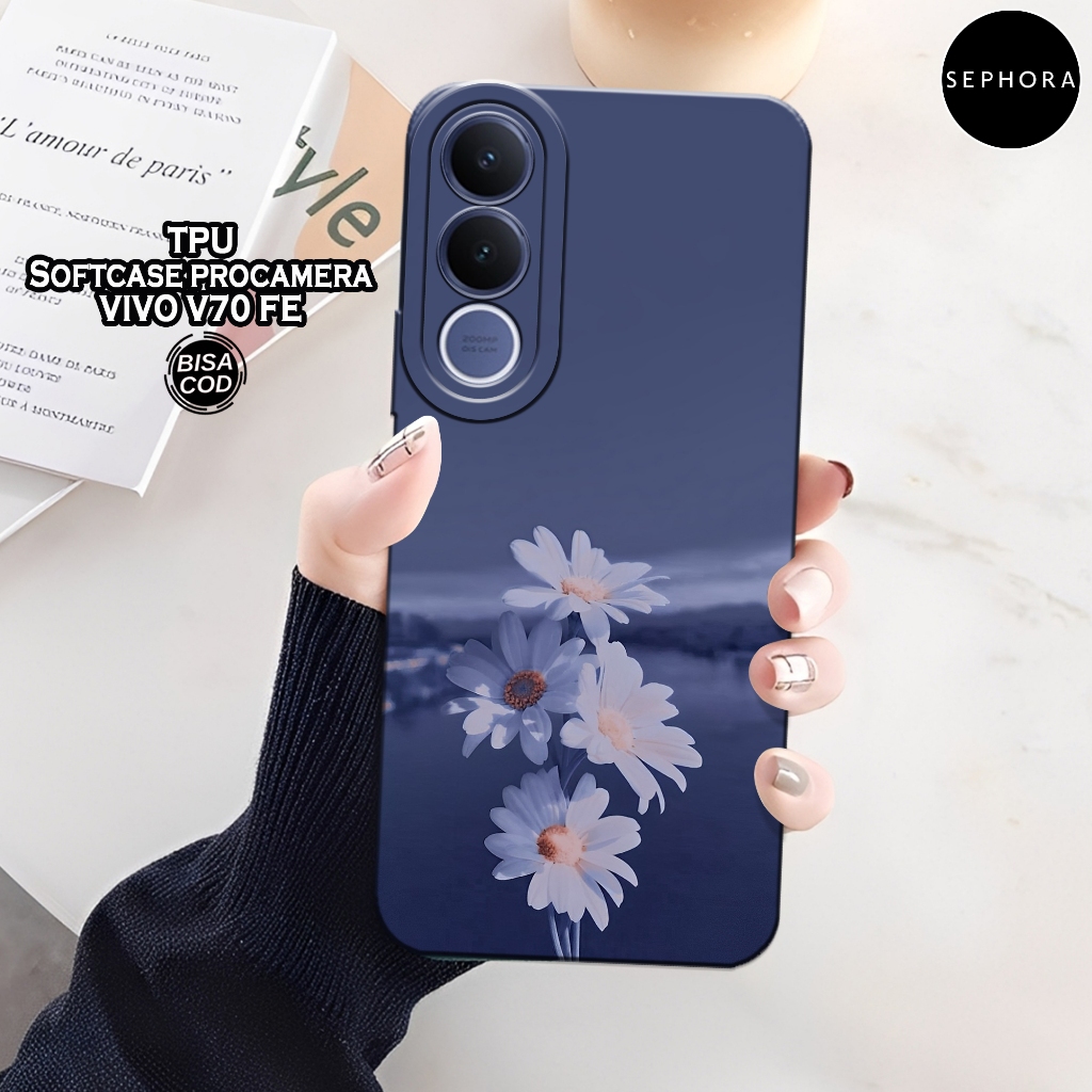 เคส HP ล่าสุด VIVO V70 FE 2026 - เคสดอกไม้แฟชั่น - เคส VIVO V70 FE 2026 Softcase - เคสกล้อง Pro - เค