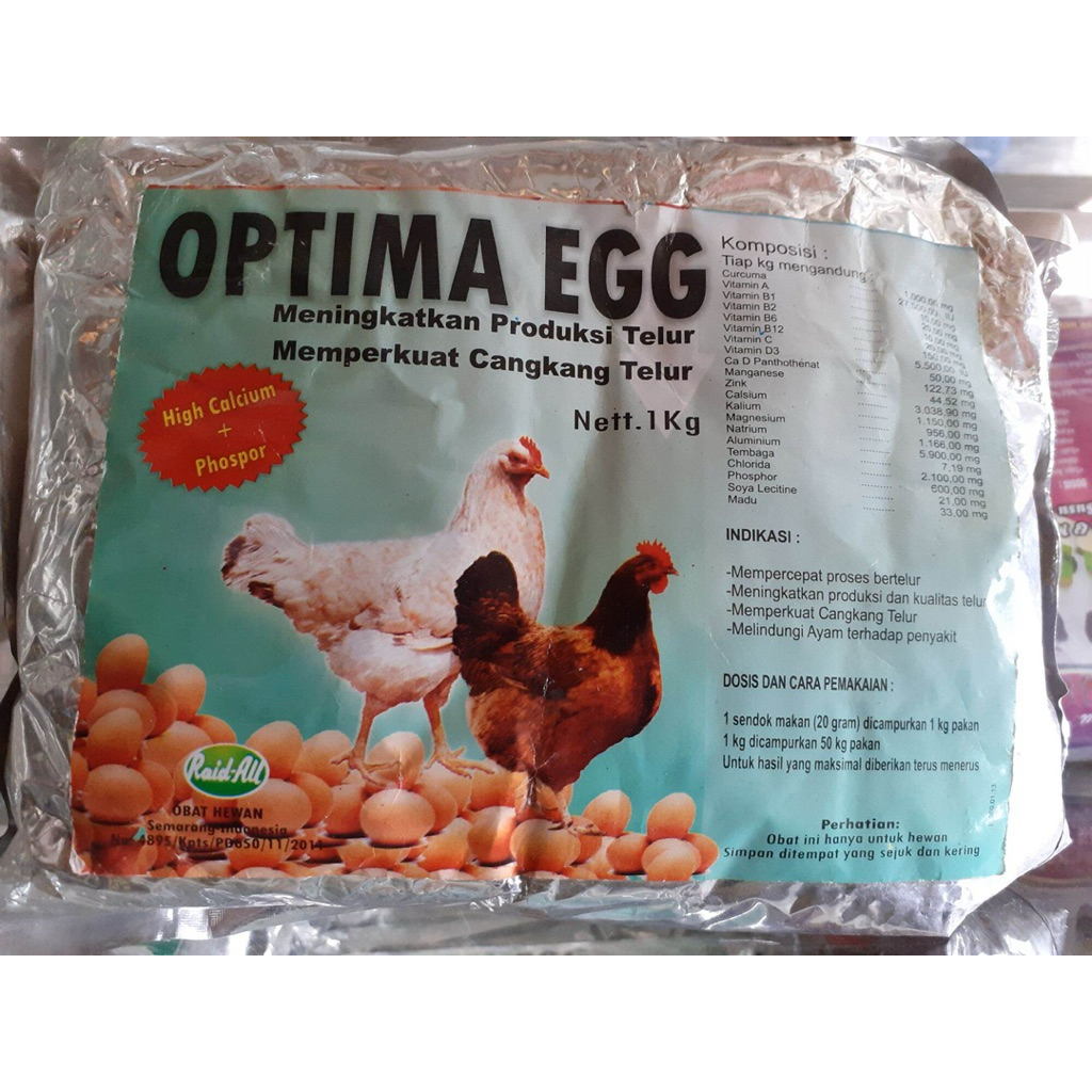 OPTIMA EGG 1kg - สารเพิ่มประสิทธิภาพการผลิตไข่สําหรับวางไข่