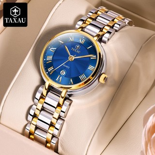 TAXAU Jam Tangan Wanita Original Anti Air Tahan Air Kecil Korea Analog Stainless Steel Woman Watch 8105