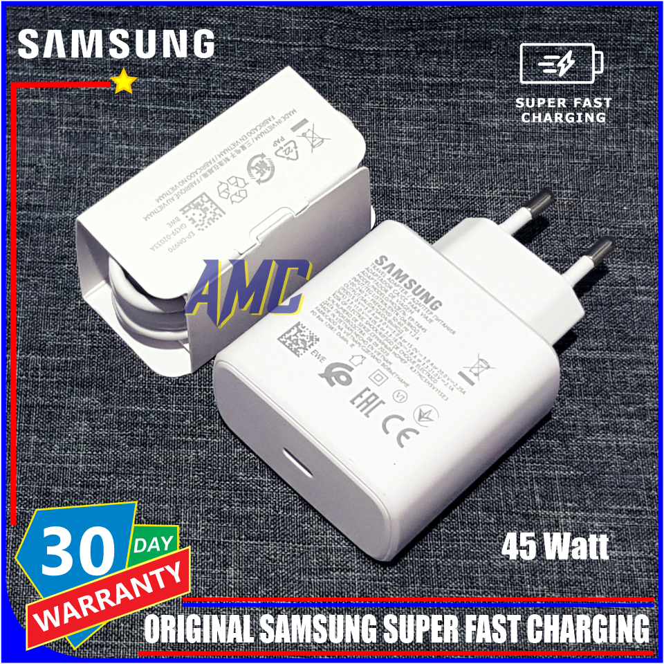 Samsung Galaxy Z Fold 5 Z Fold 6 Charger ORIGINAL 100% Super Fast Charging 45 วัตต์