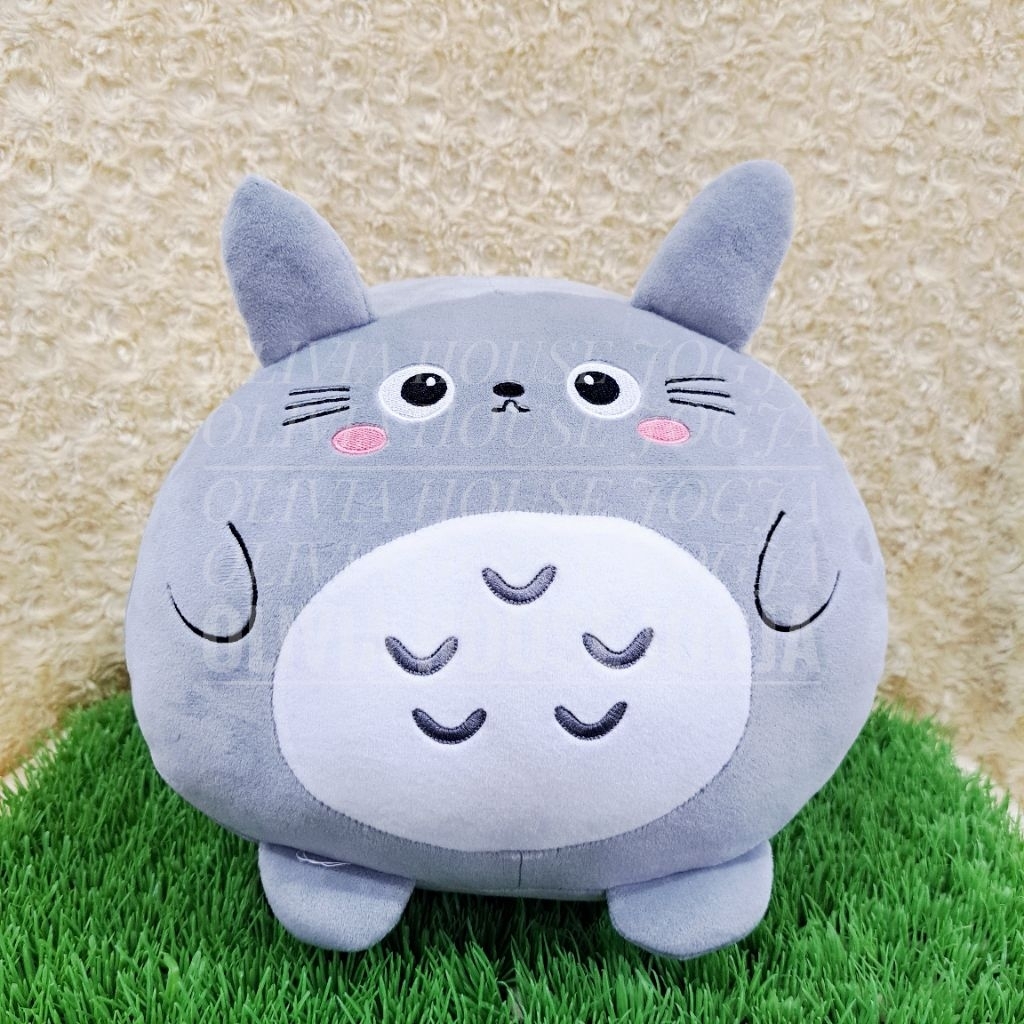 Totoro Handwarmer 12" Chubby Handwarmer Totoro หมอนมือนุ่ม Totoro สีเทา 12"