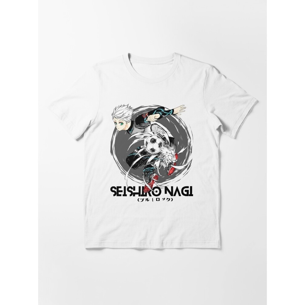 เสื้อยืดเครื่องเล่นภาพขยะ Blue Lock Isagi