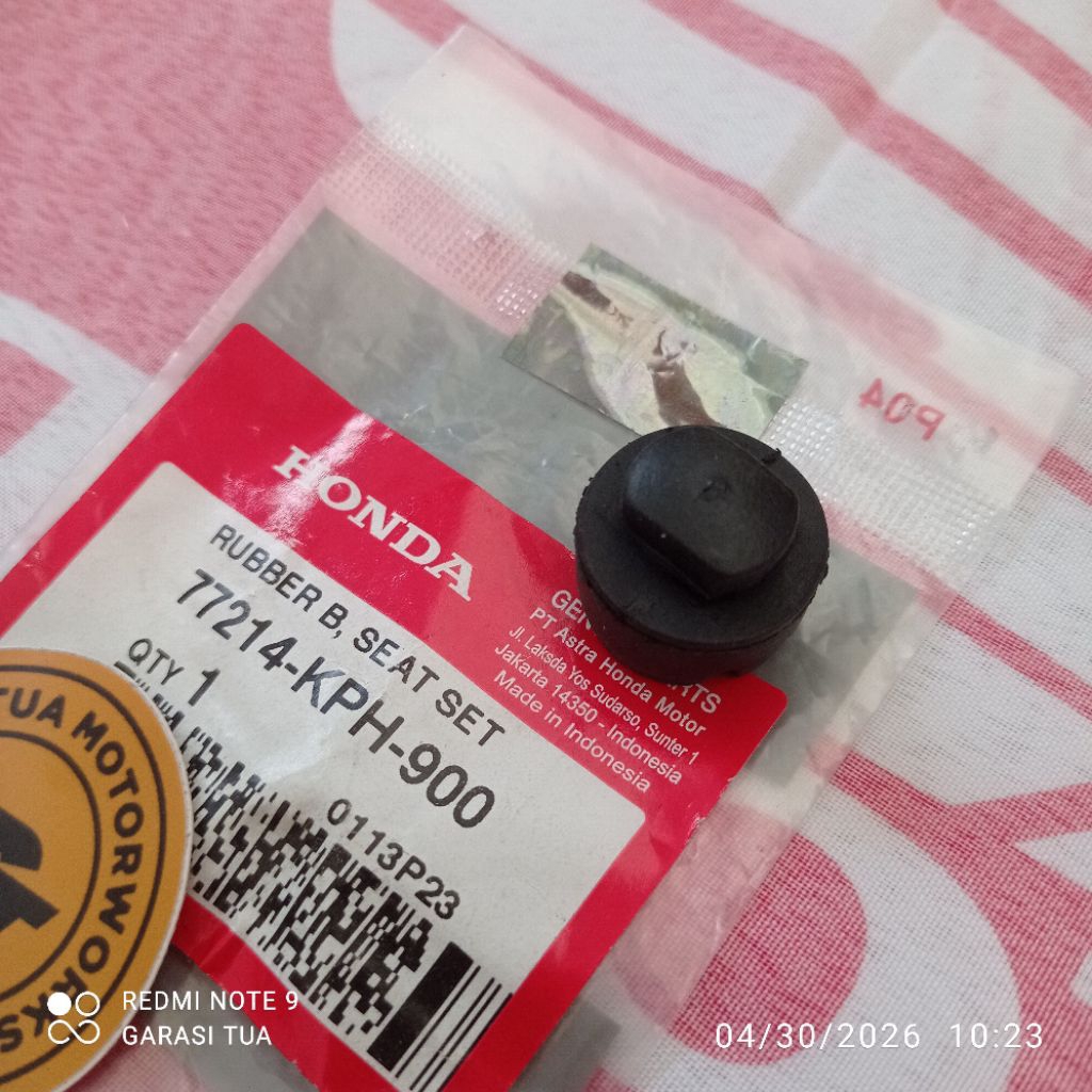 77214 KPH 900 ยาง B ชุดที่นั่งบล็อกยาง Damper ที่นั่ง Kirana 125 Karisma 125 DX Supra X 125 First Ba