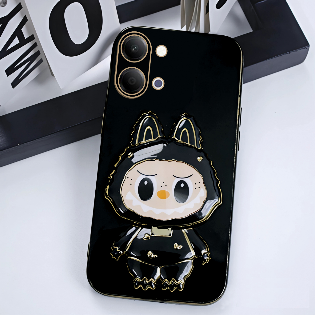 Softcase VIVO Y05 Premium Case ฟรี LABUBU Phone Holder