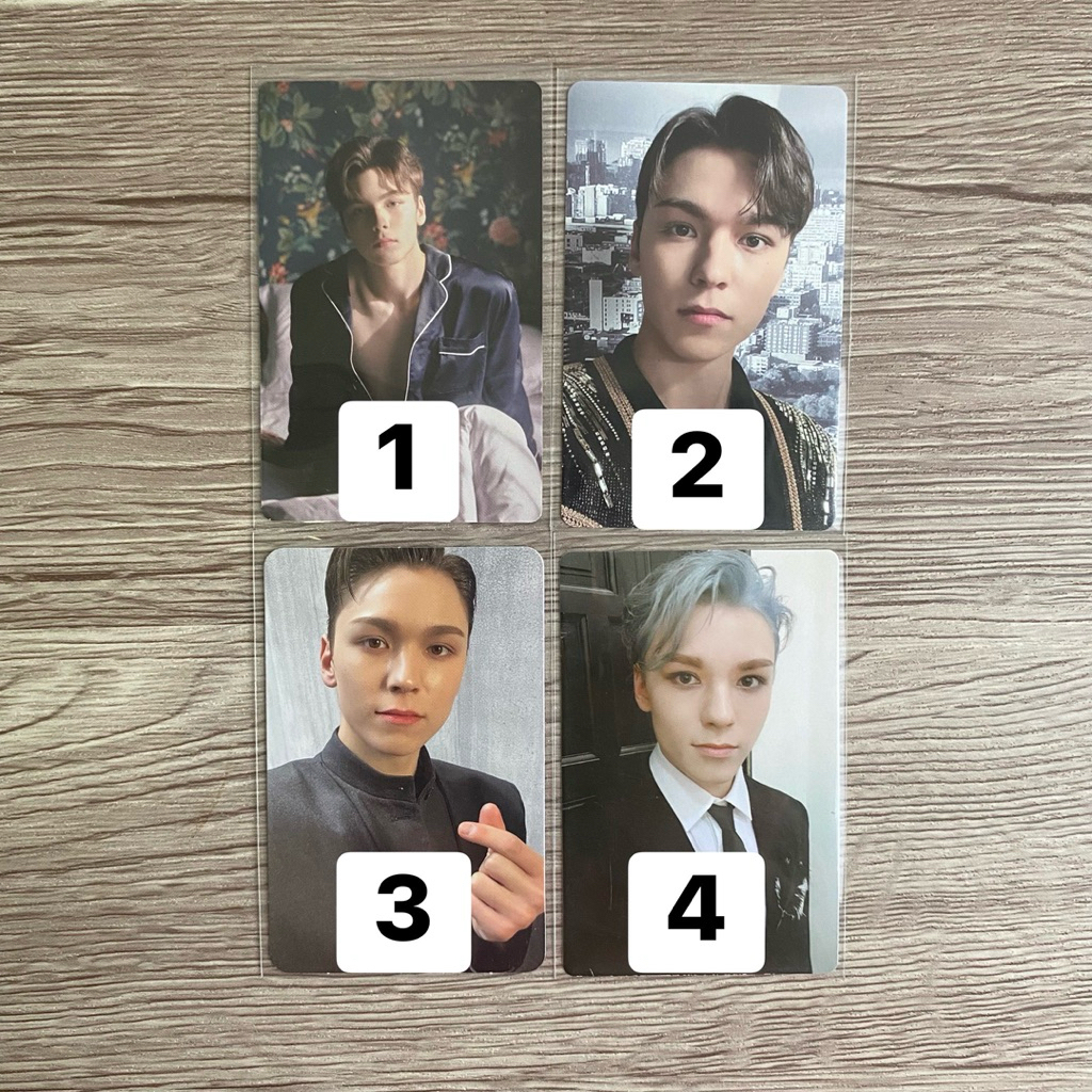 SEVENTEEN VERNON PHOTOCARD OFFICIAL svt pc scoups choi seungcheol kkuma chemm tc บัตรสะสม cxm jxw gy