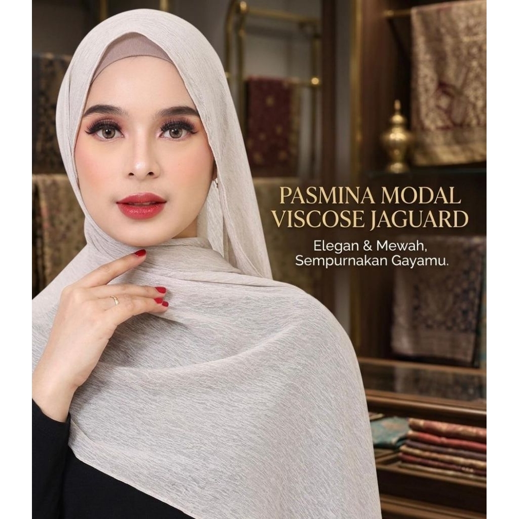 JAGUARD VISCOSE CAPITAL PASMINA