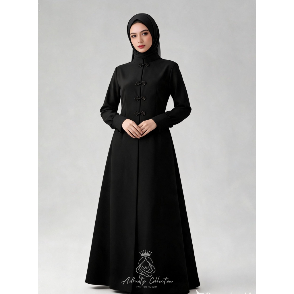 Maira Abaya ชุด Cheongsam รุ่น Anti Uv Protection Sabrina วัสดุ Smooth นุ่ม Flowly Busui Friendly เหมาะสําหรับทุกวัน Umarh Study
