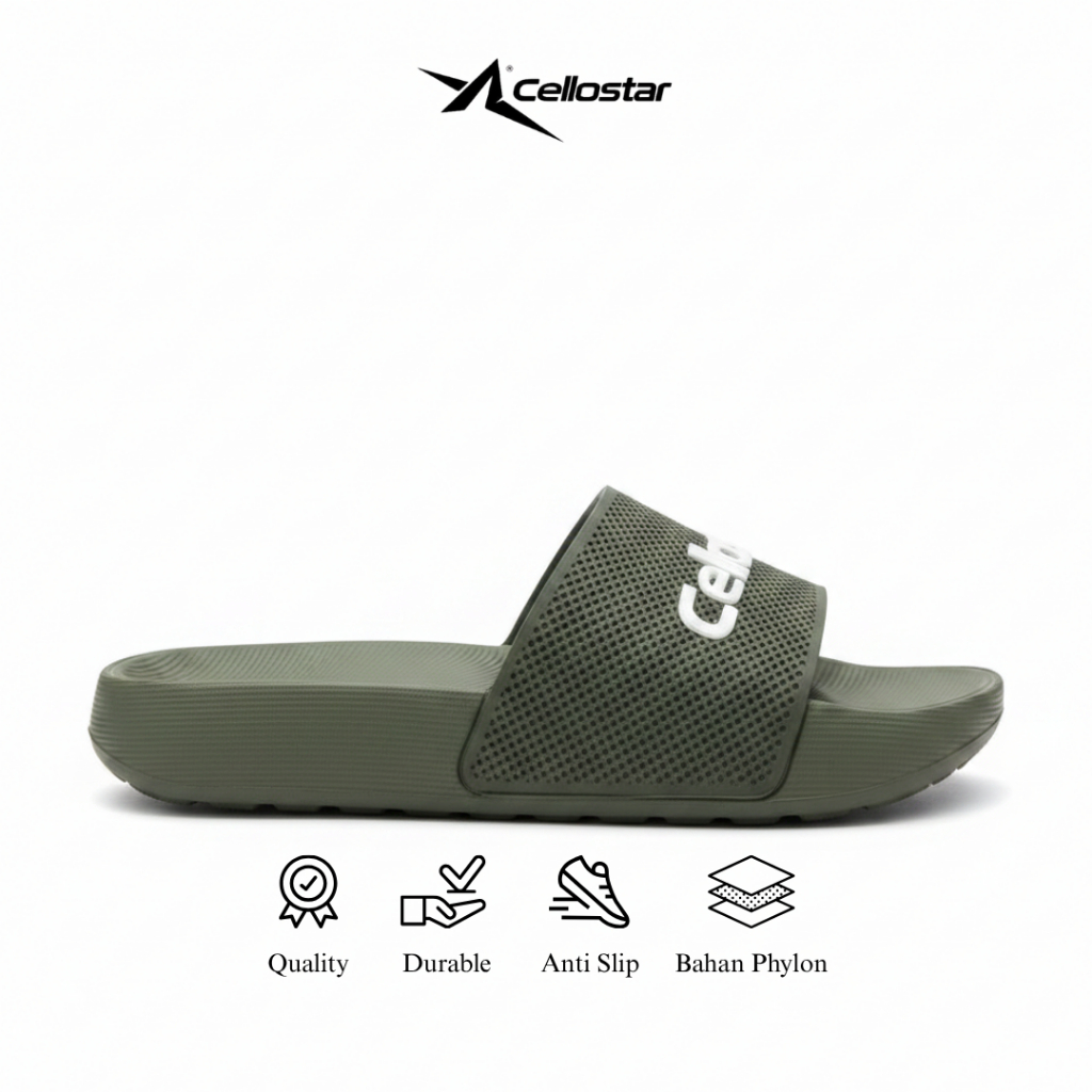 รองเท้าแตะ CelloStar Slide On Flip Lunaris Green Army