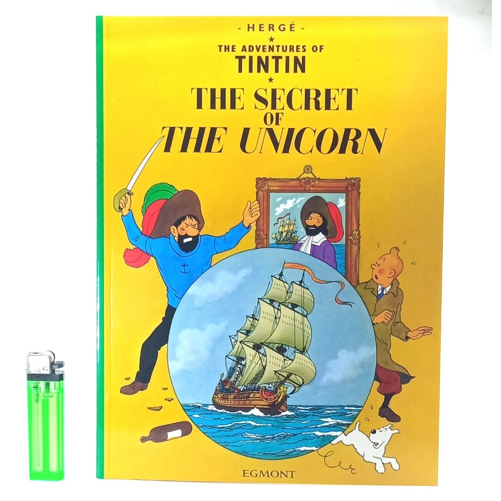 Egmont Tintin The Secret Of The Unicorn Comic The Secret Of the Unicorn Ship Wide Format English Ori