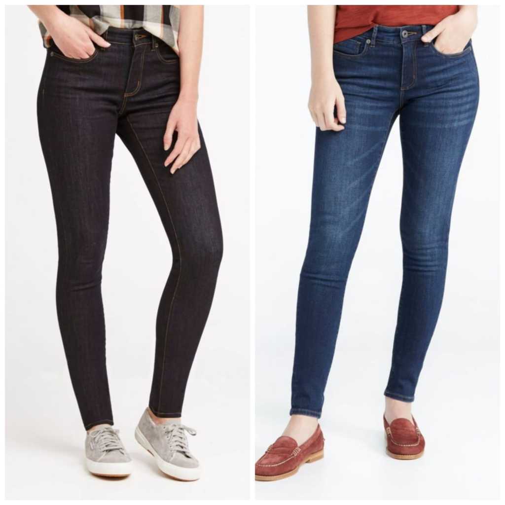 LLBean Womens Signature Premium Skinny Jeans กางเกง Mid-Rise