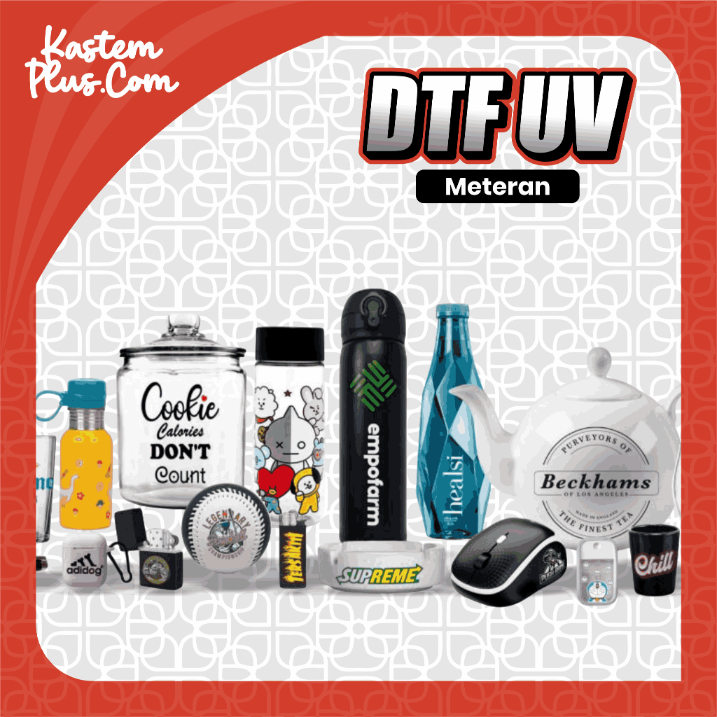 DTF UV Sticker UV Printing Custom Premium Meter | DTF UV Sticker Screen Printing 58X100