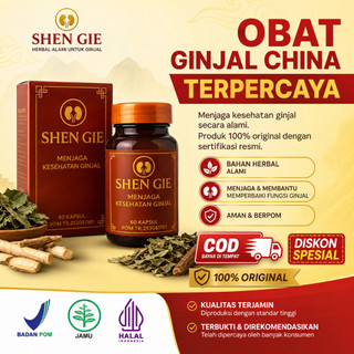 SHEN GIE Herbal Ginjal China 100% Original Halal & BPOM