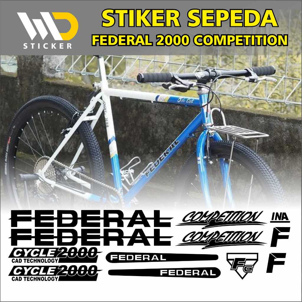 สติ๊กเกอร์ตัดจักรยาน FEDERAL COMPETITION