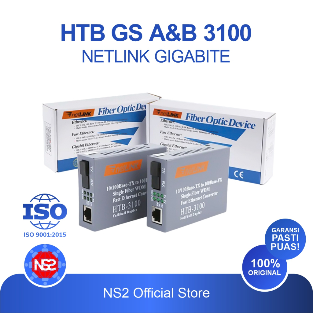 Media Converter HTB-GS03 A และ B 1000Mbps Gigabit Fiber Optic
