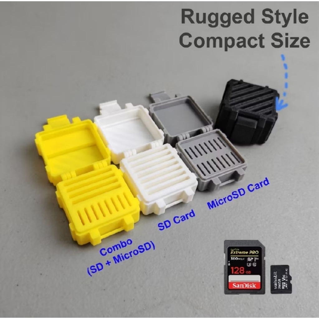 เคสที่ทนทานขนาดเล็กสําหรับ MicroSD, SDCard, MicroSD และ SDCard