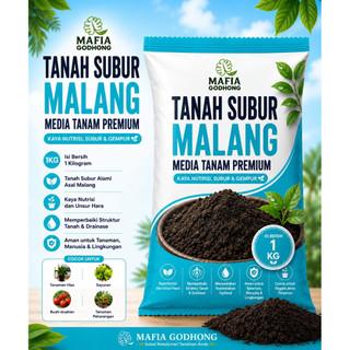 TANAH SUBUR MALANG 1 KG SUBUR GEMBUR KAYA UNSUR HARA