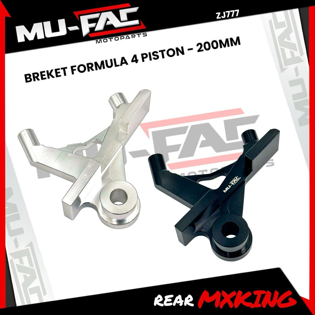 4 PISTON REAR FORMULA CALIPER BRACKET MX KING JUPITER MX NEW 125Z VIXION NEW UK 200mm FULL CNC MUFAC