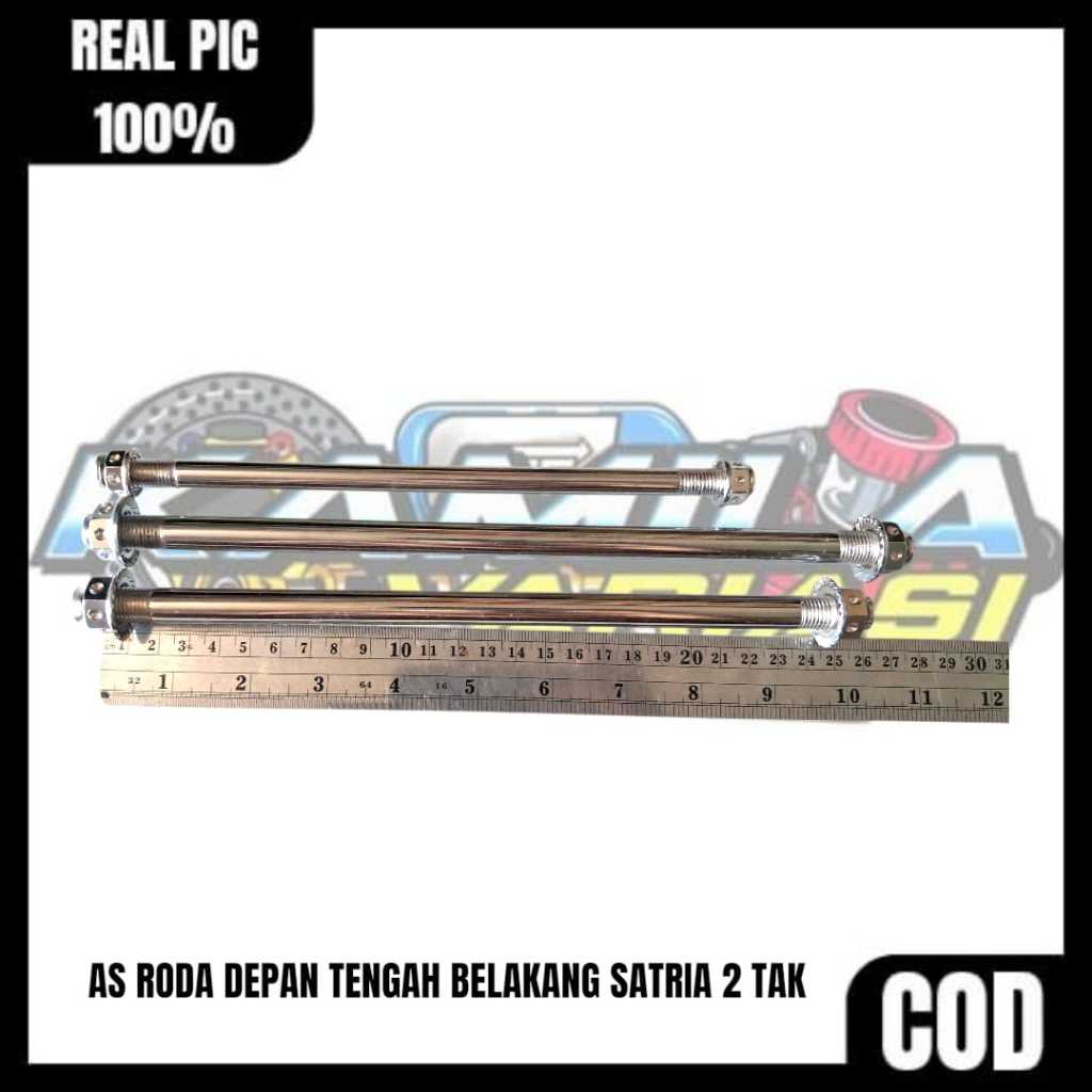 FRONT AXLE CENTER AXLE REAR AXLE SATRIA 2-STROK มอเตอร์ไซค์
