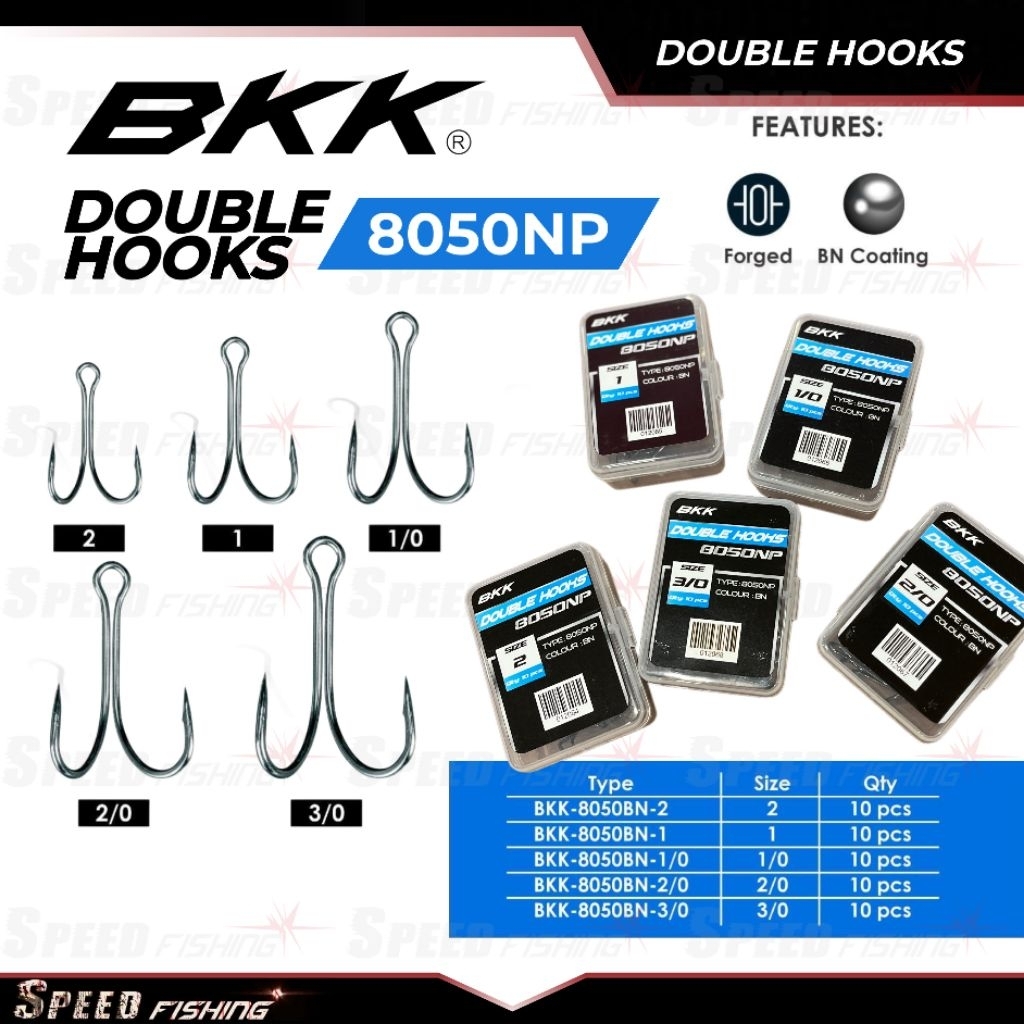 Double Hook BKK 8050NP สีดํานิกเกิล