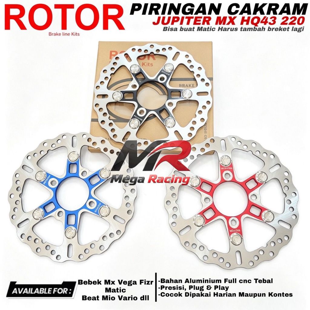 Disc Front Disc Rotor 8.1 DT10 D-Tracker เวียดนามลอยสแตนเลสขนาด 220 มม.และ 260 มม.Universal มอเตอร์ Nouvo Beat Vario Mio Soul Genio Scoopy Vega R ZR F1zr Jupiterz Z MX Etc