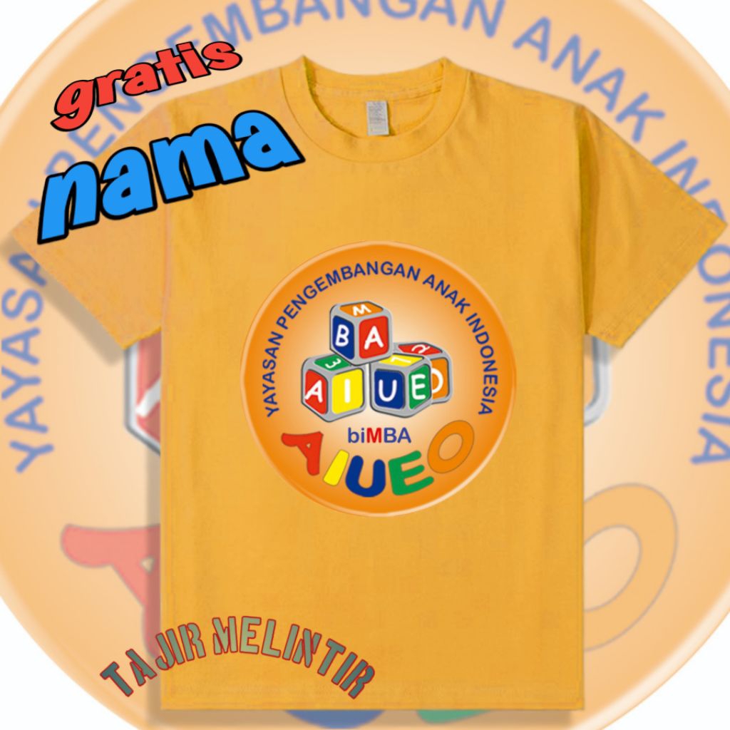 Bimba AIUEO เสื้อยืดเด็กผู้หญิง